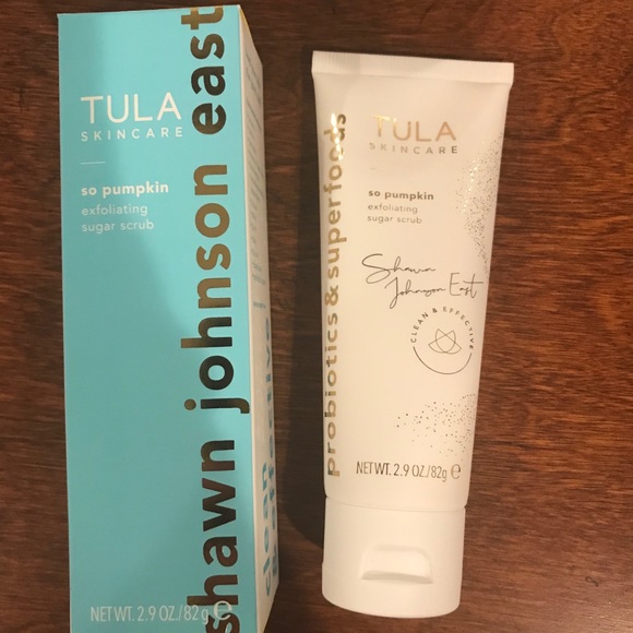 tula shawn johnson pumpkin scrub
